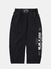 [w-pts25-070] Viper Logo 2-Way Curved Jogger Trousers - Black