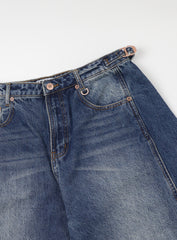 [w-jeans24-007] Charlie Barrel jeans - Mid Blue