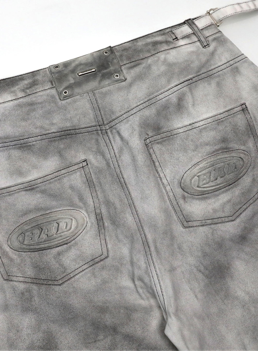 [w-pts25-029] Squad Convex Pants - Denim White