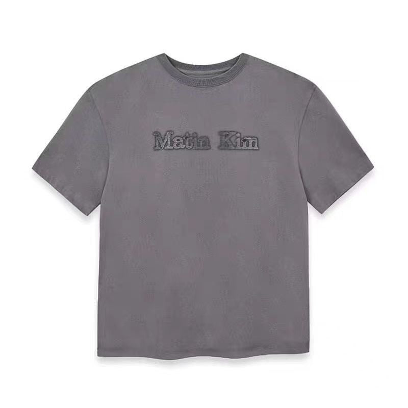 MATIN REVERSE PATCH LOGO TOP IN GRAY