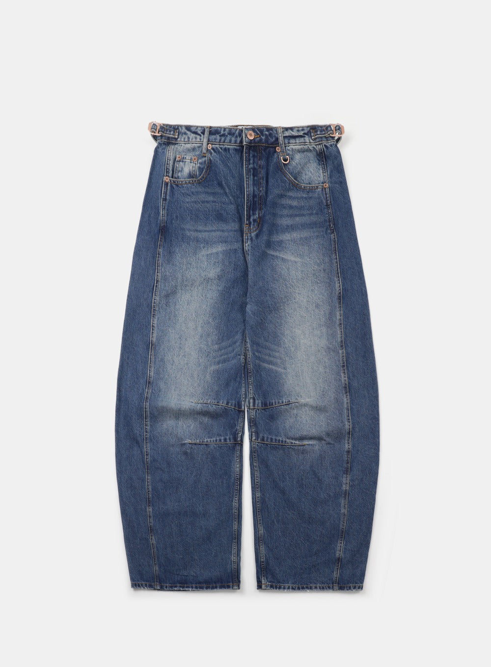[w-jeans24-007] Charlie Barrel jeans - Mid Blue