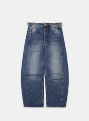 [w-jeans24-007] Charlie Barrel jeans - Mid Blue