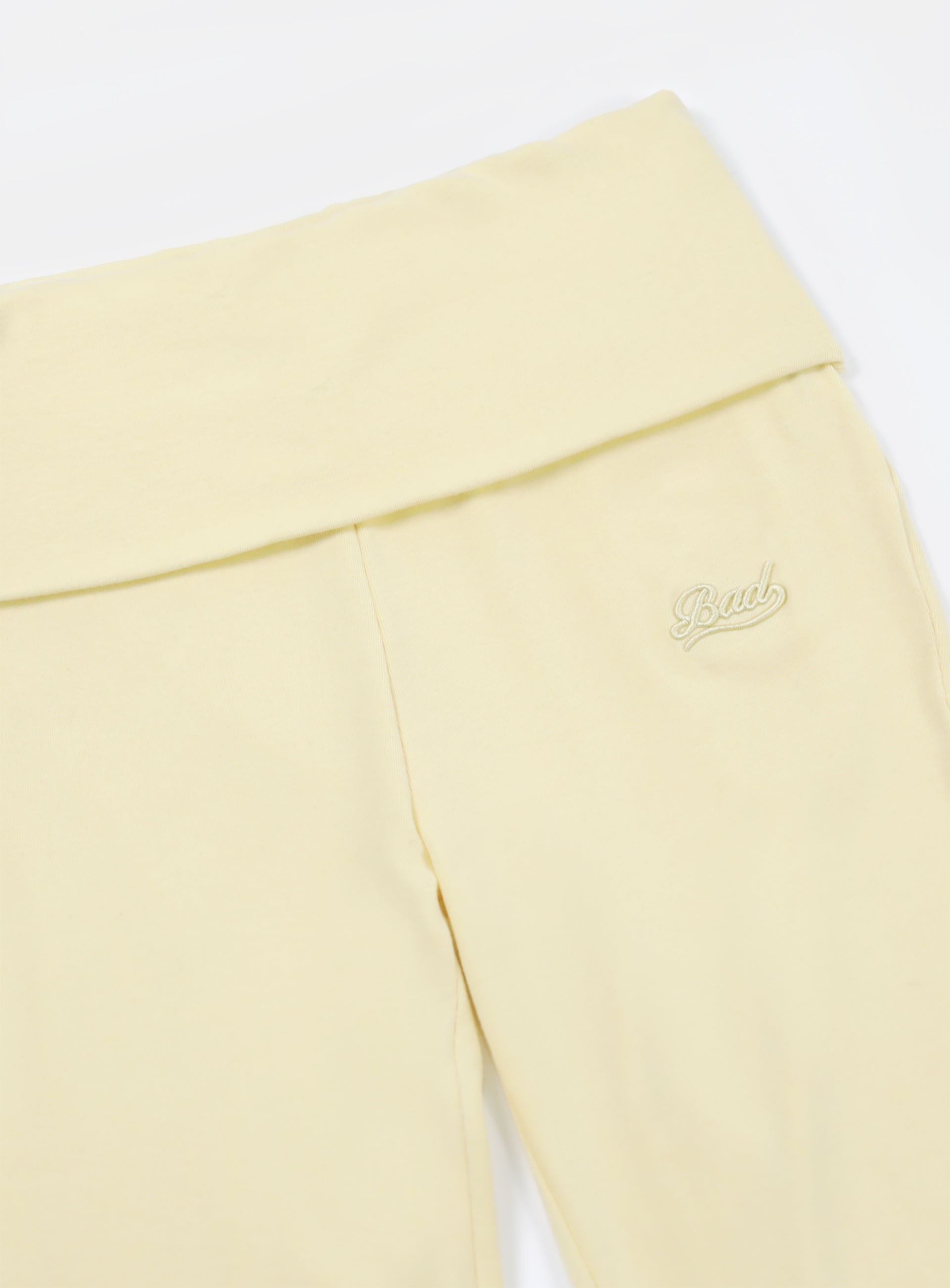 [w-pts24-056] Beyond Soft Fold Over Bootcut Pants - Butter