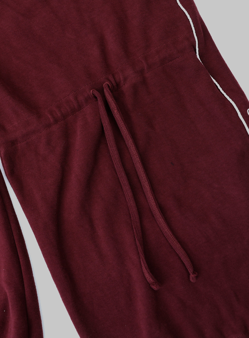 [w-pts25-049] Dark Classic Pinstripe Track Pants - Wine