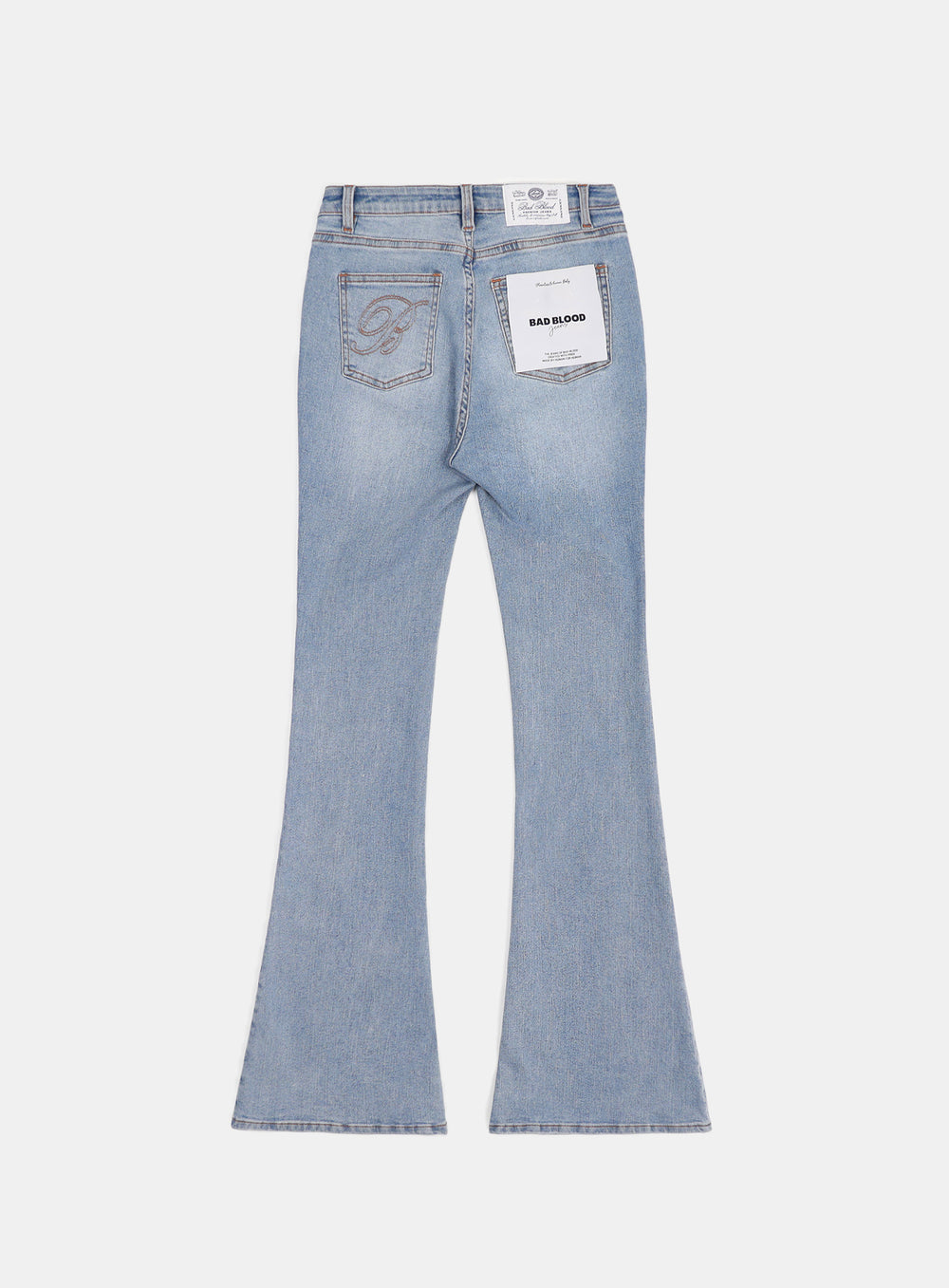 [w-jeans24-010] 0119 Low Rise Bootcut Jeans - Light Blue