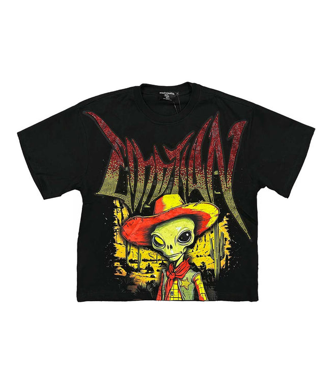 Mixed Emotions Ranger Rhinestone Tee Black Hover Image