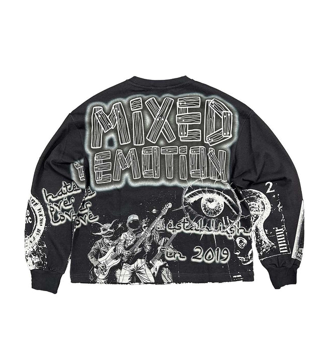 Mixed Emotions Astro L/S Tee Black Main Image