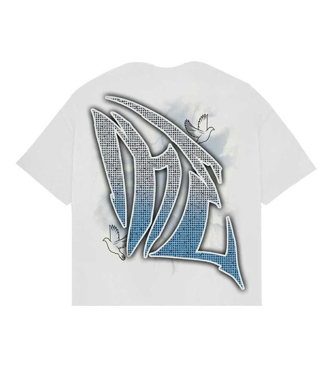 Mixed Emotions Dove Rhinestone Tee White Main Image