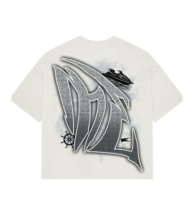 Mixed Emotions Jetski Rhinestone Tee Cream Main Image