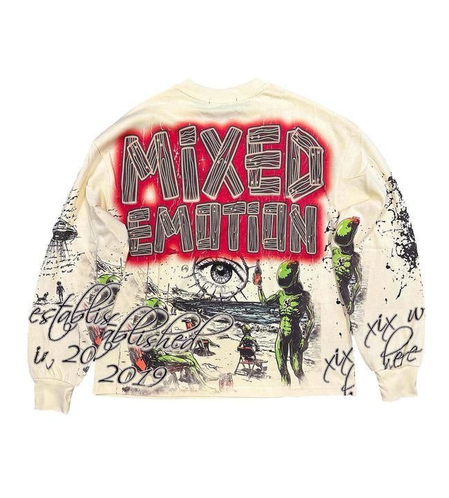 Mixed Emotions Art Club L/S Tee Cream Main Image