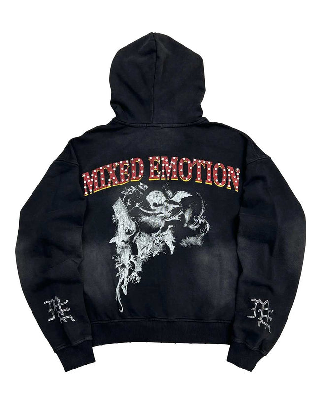 Mixed Emotions Broken Wings Hoodie Black Main Image