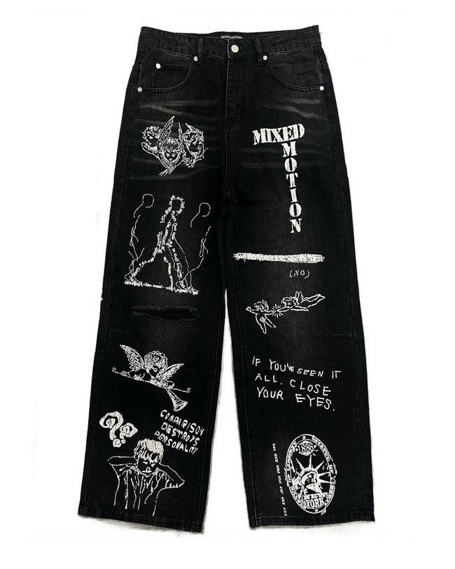 Mixed Emotions Canvas Denim Black Hover Image