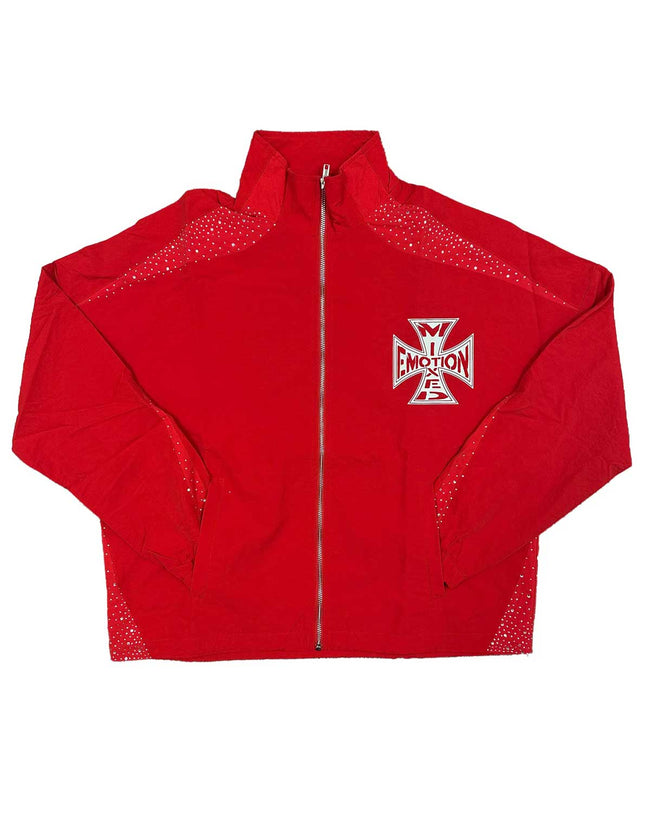 Mixed Emotions Classic Nylon Jacket Red Hover Image