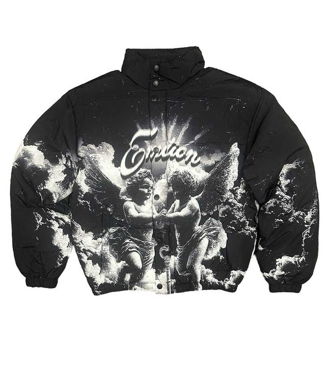 Mixed Emotions Cloud Puffer Jacket Black Hover Image