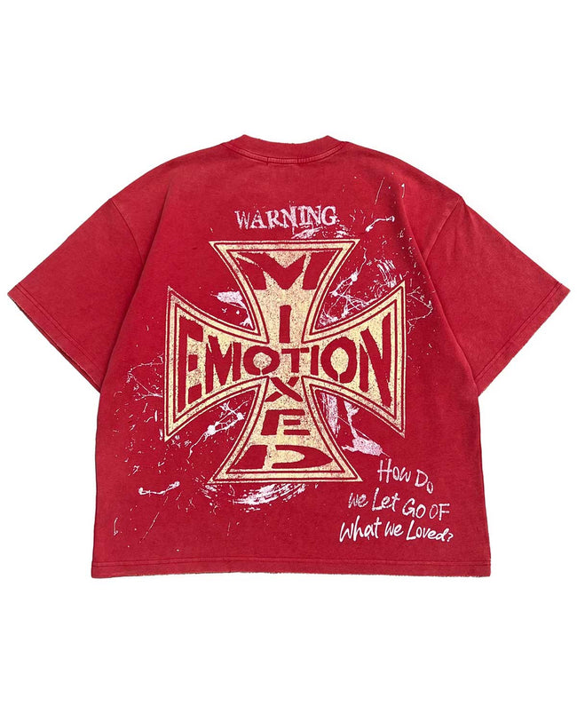Mixed Emotions Crimson Tee Red Main Image