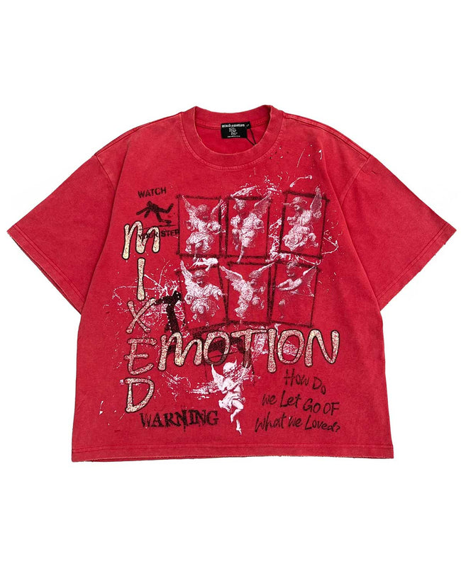 Mixed Emotions Crimson Tee Red Hover Image