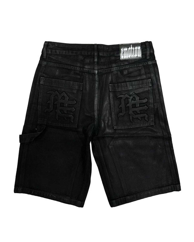 Mixed Emotions Worker Wax Shorts Black Main Image