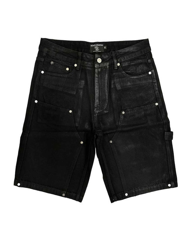 Mixed Emotions Worker Wax Shorts Black Hover Image