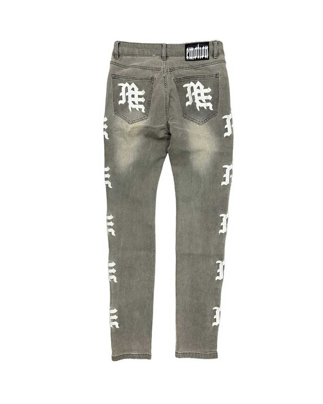 Mixed Emotions Monogram Denim Ash Grey Main Image