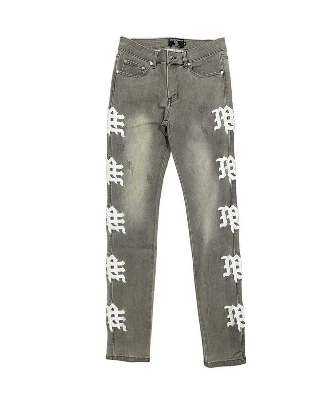 Mixed Emotions Monogram Denim Ash Grey Hover Image