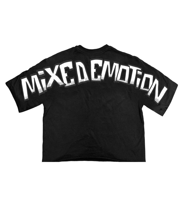 Mixed Emotions Monster Cropped Tee Black Main Image