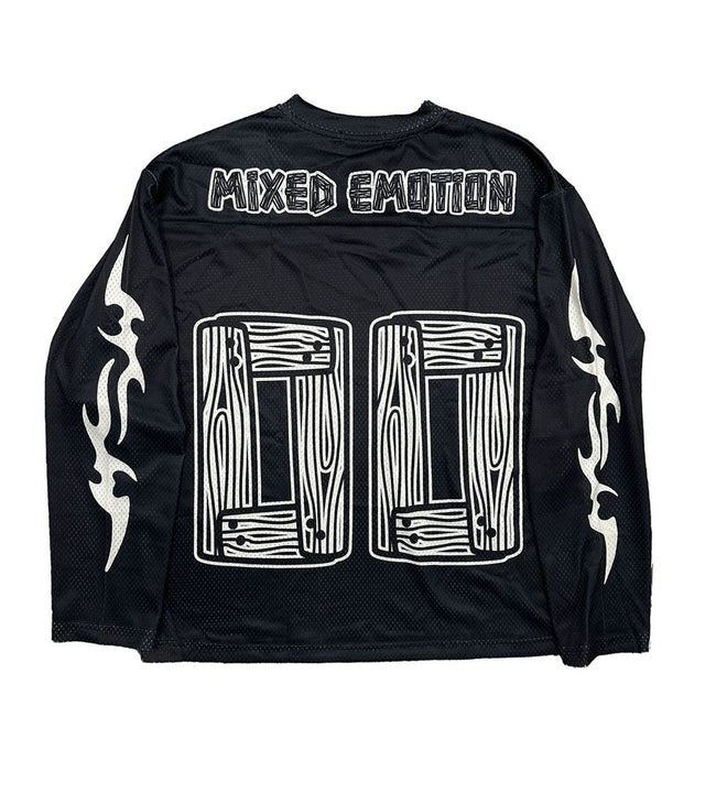 Mixed Emotions Oversized Lightning Jersey Black Main Image
