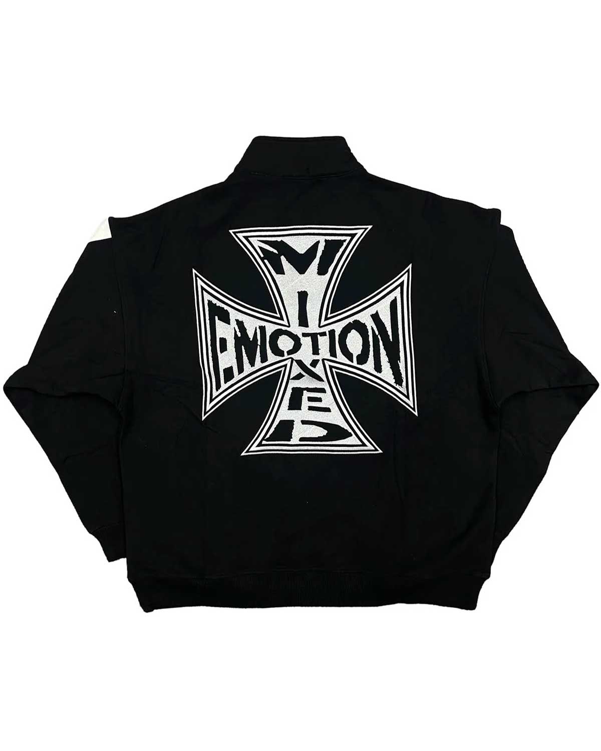 Mixed Emotions Quarter Zip Up Jacket Black
