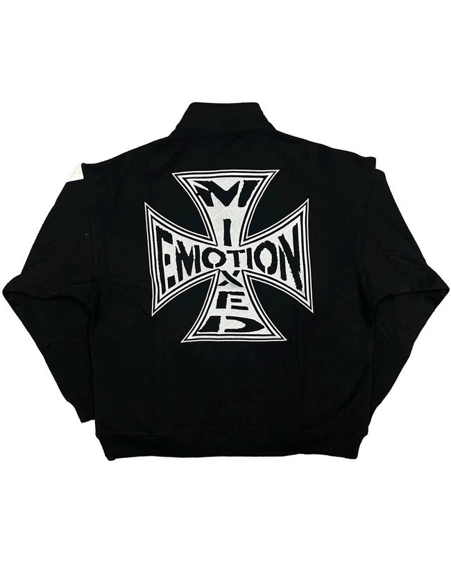 Mixed Emotions Quarter Zip Up Jacket Black Main Image