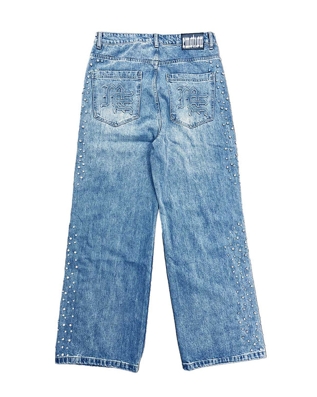 Mixed Emotions Stone Baggy Jeans Blue Main Image