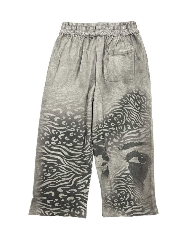 Mixed Emotions Striped Sweatpants Grey Main Image