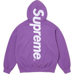 Supreme Oversized Vertical Logo Hooded Sweatshirt - Purple