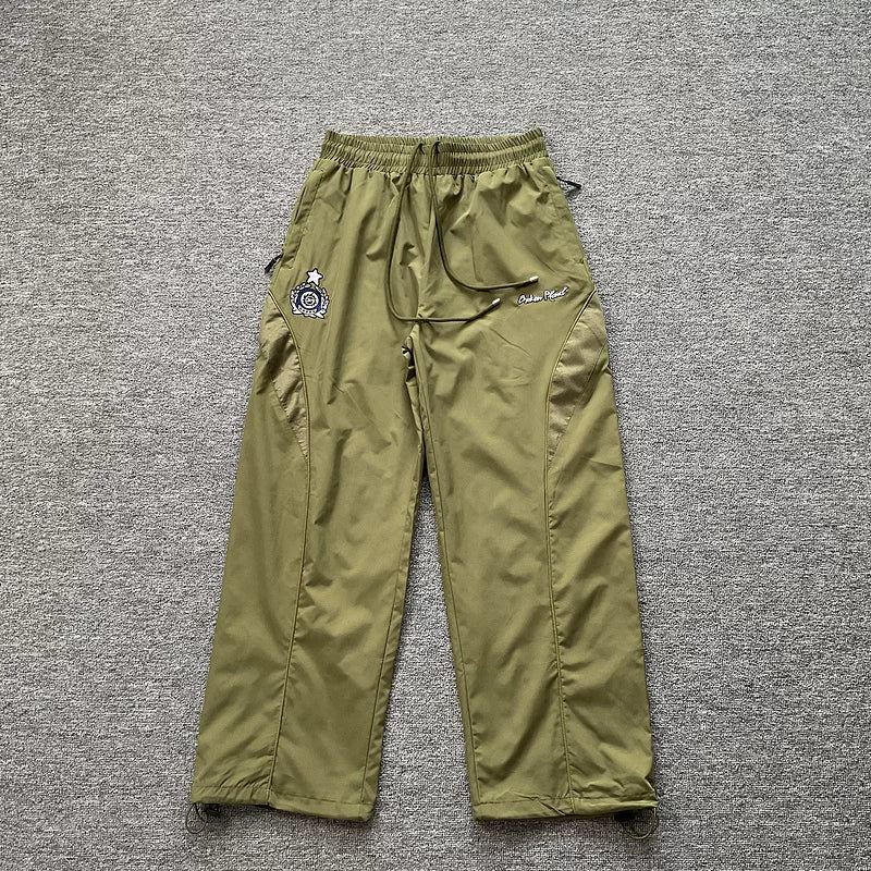 Broken planet  embroidered loose straight tube casual pants