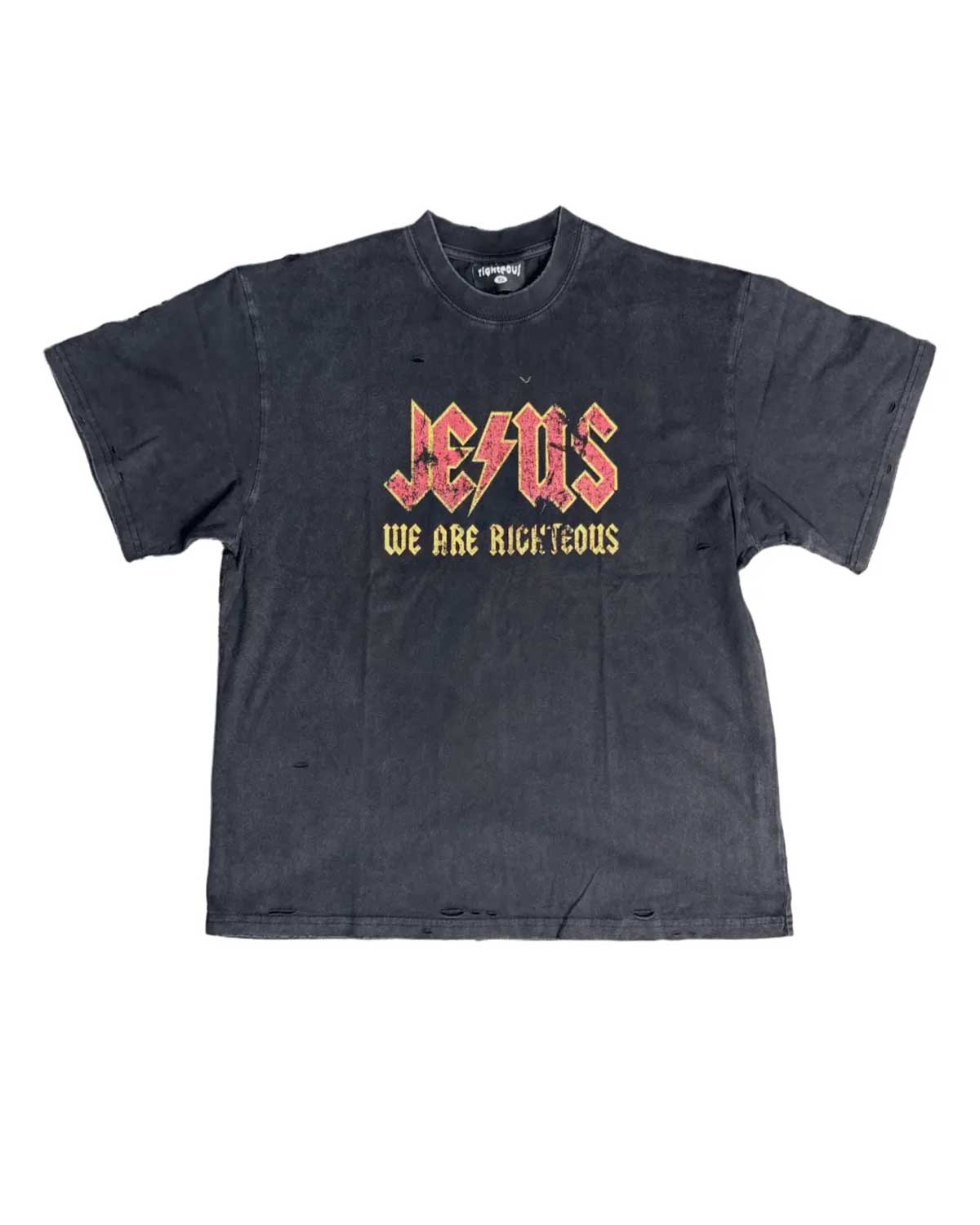 Righteous Jesus Rock Tee Black