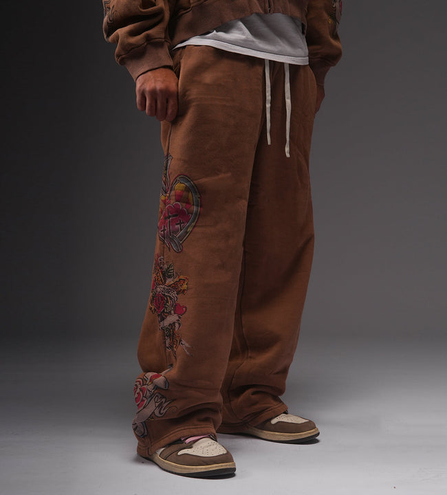 Righteous Risen King Sweatpants Brown Main Image