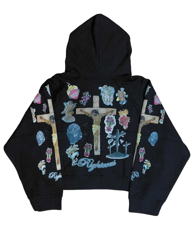 Righteous Ultimate Sacrifice Thermal Zip Up Hoodie Black Main Image