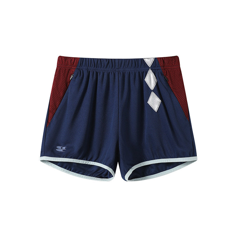 Patterned, color-matched running casual sports shorts