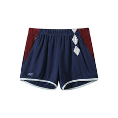 Patterned, color-matched running casual sports shorts