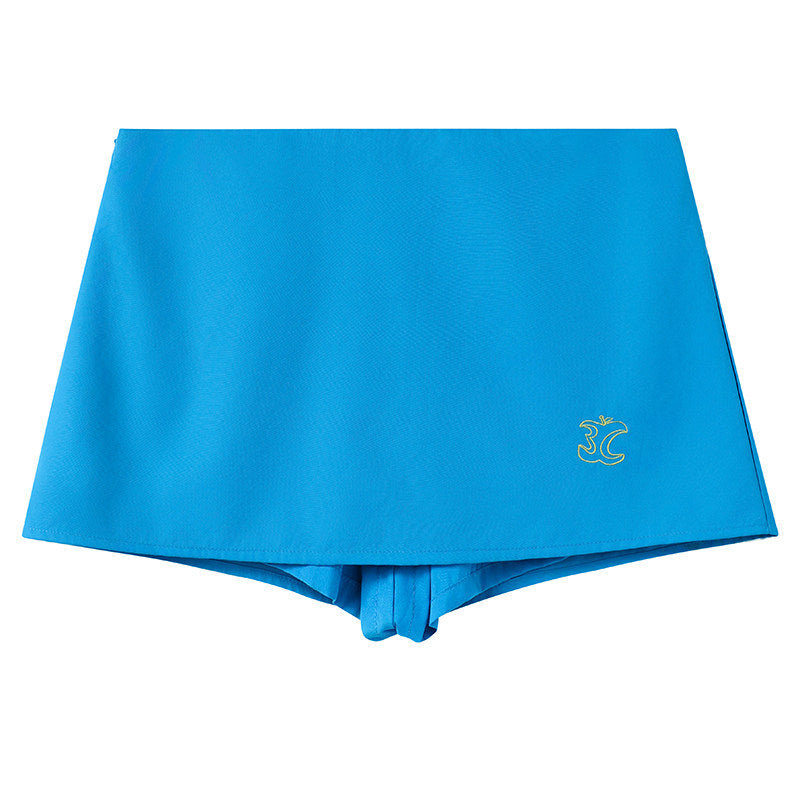 Apple embroidered sporty skirt