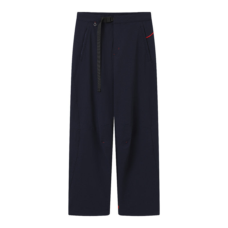 Hiking outdoor mountaineering leisure soft-shell hiking straight-leg functional work pants long pants