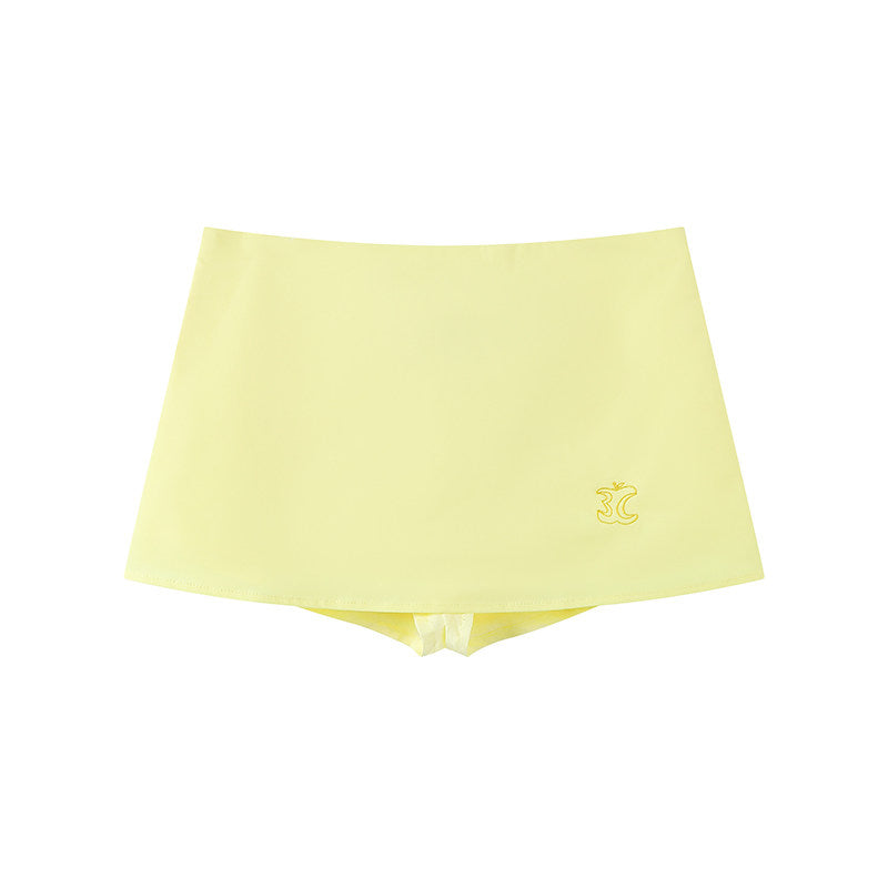 Apple embroidered sporty skirt