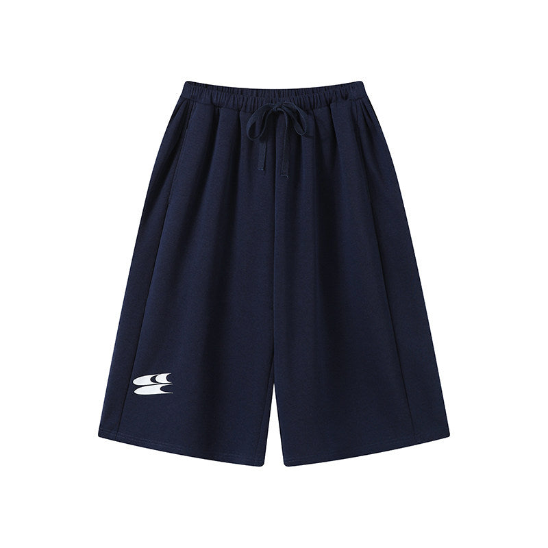 Nice breathable seven-inch pants with a skinny waist belt.
