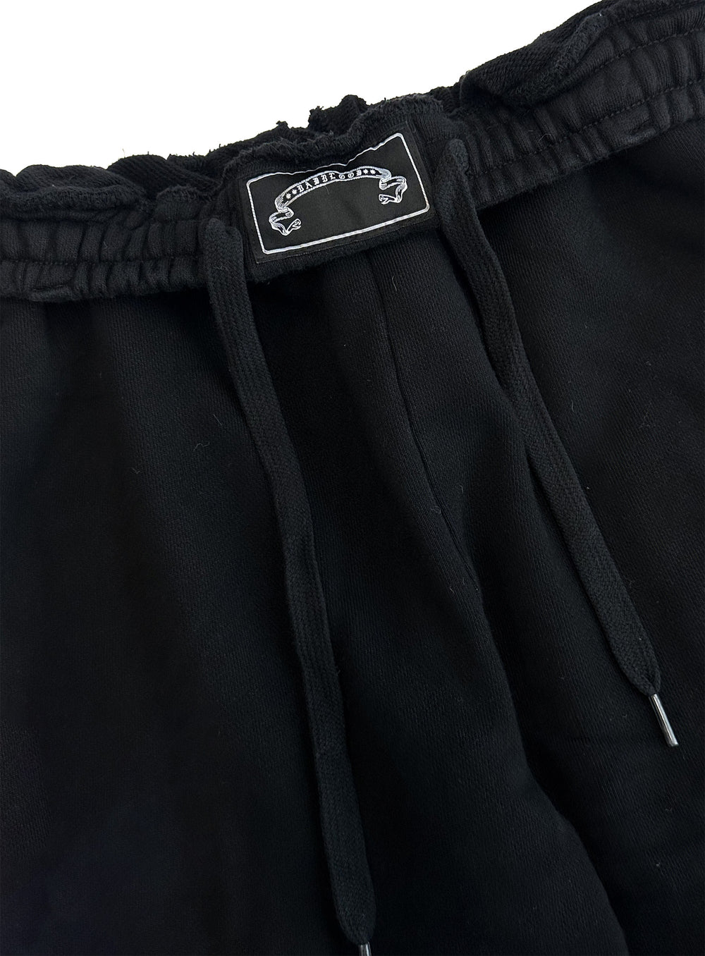 [w-pts25-059] Mystic Capsule 2-Way Curved Jogger Trousers - Black/White