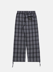 [w-pts25-008] Classic Check 2 Way Jogger Trousers - Black