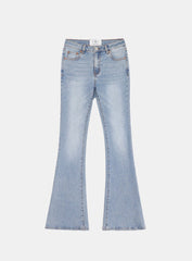 [w-jeans24-010] 0119 Low Rise Bootcut Jeans - Light Blue