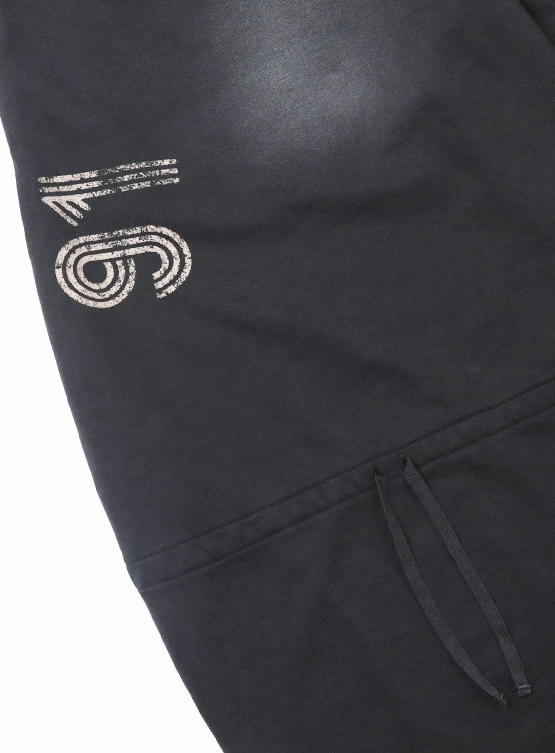 [w-pts24-082] Sun Faded 2 Jogger - Black