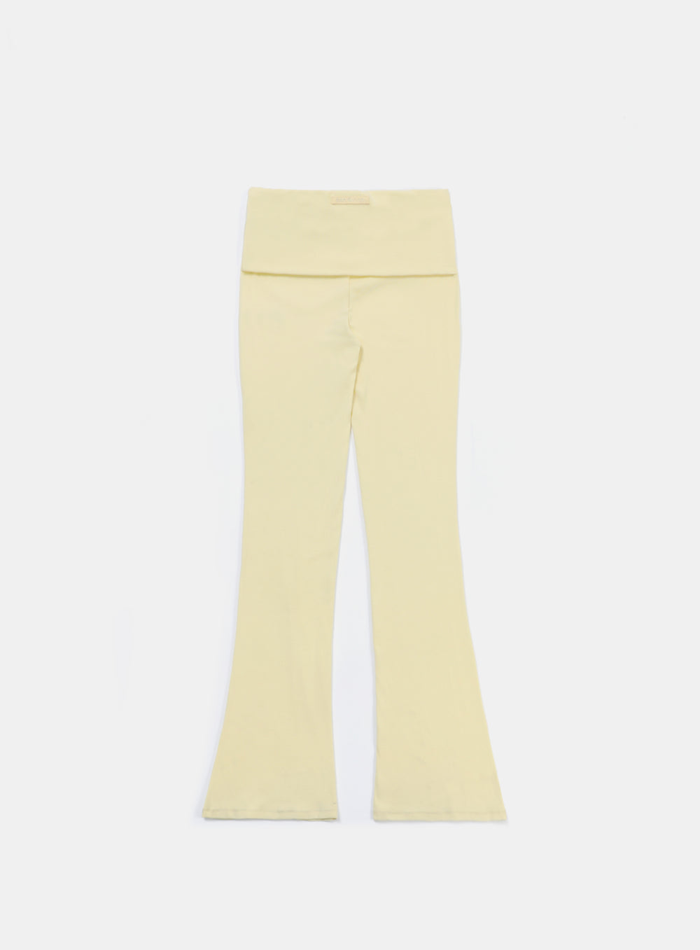 [w-pts24-056] Beyond Soft Fold Over Bootcut Pants - Butter