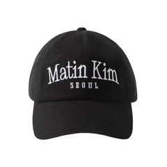 Matin Kim Studio Embroidered Baseball Cap