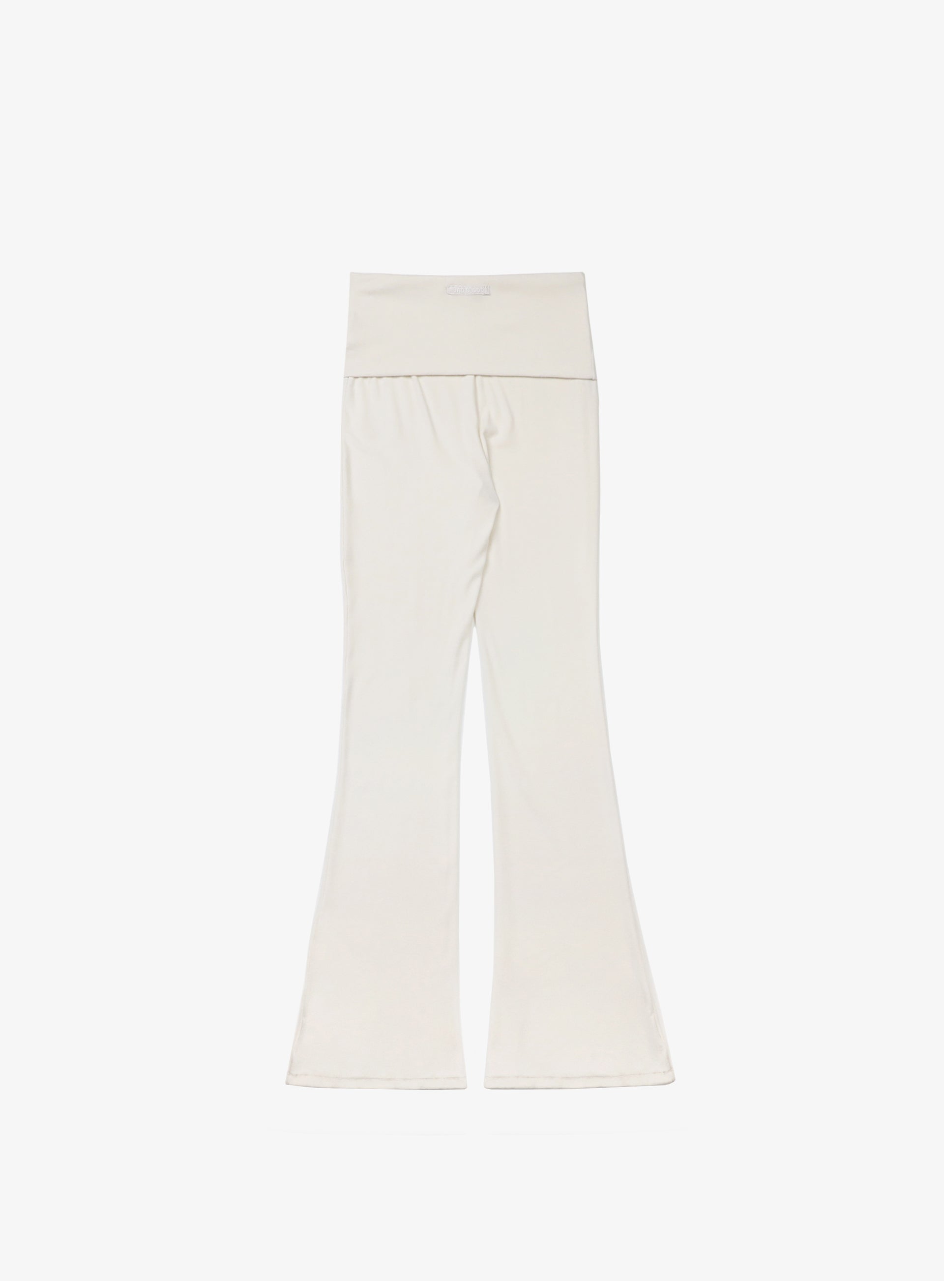 [w-pts24-055] Beyond Soft Fold Over Bootcut Pants - Cream
