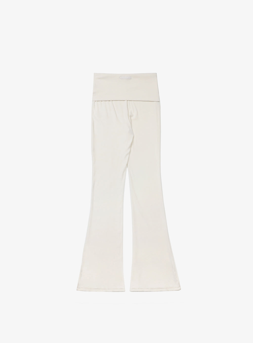 [w-pts24-055] Beyond Soft Fold Over Bootcut Pants - Cream