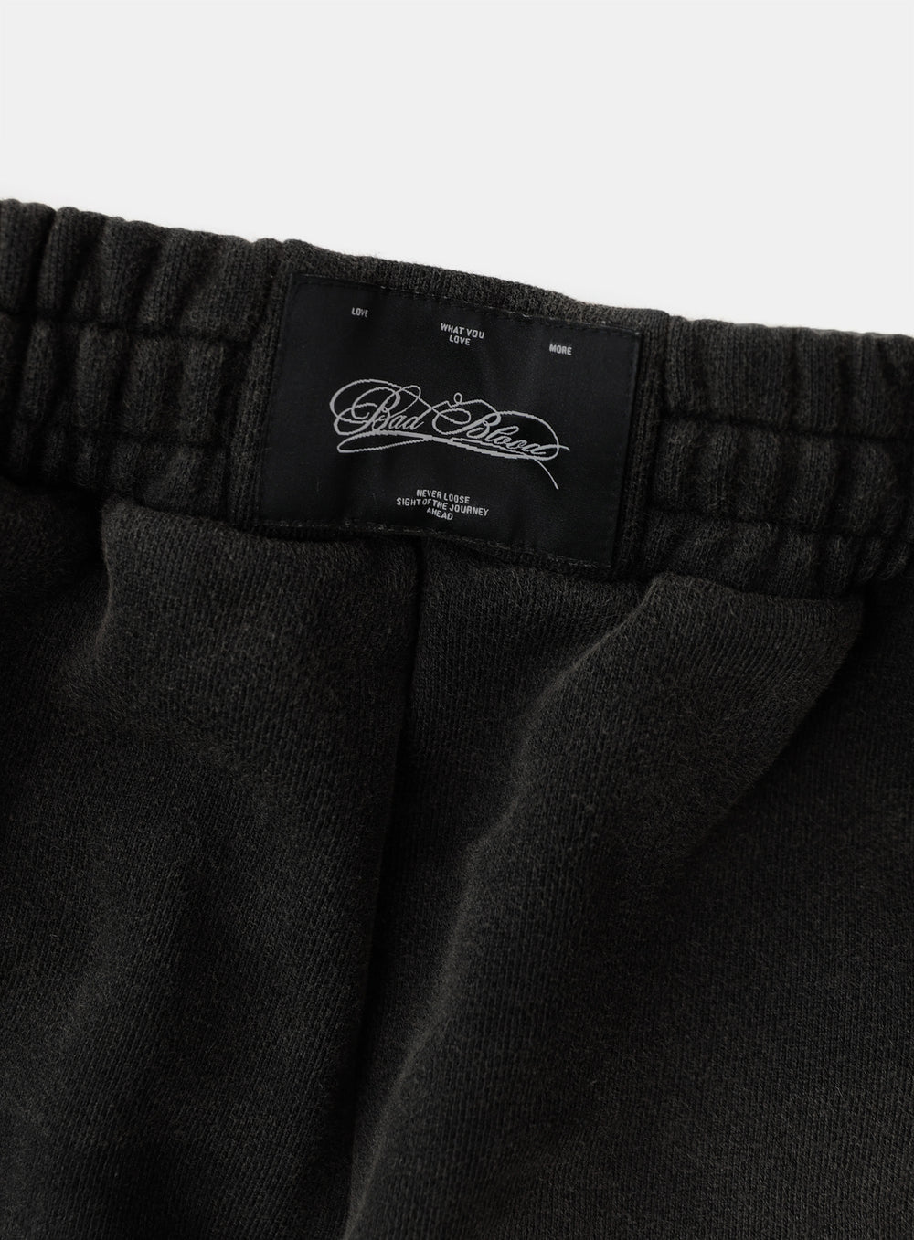 [w-pts25-086] Royal Classic Distressed 2-Way Curved Jogger Trousers - Black